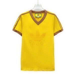 Gucci x Adidas collaboration yellow cotton T-shirt